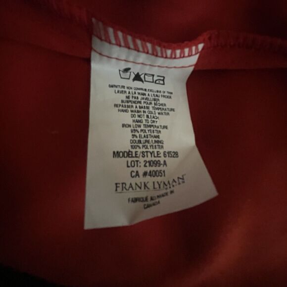 Frank Lyman BOLD Geometric Sheath Fitted Dress Black White Multi EUC Sz 12 Work - Picture 12 of 12